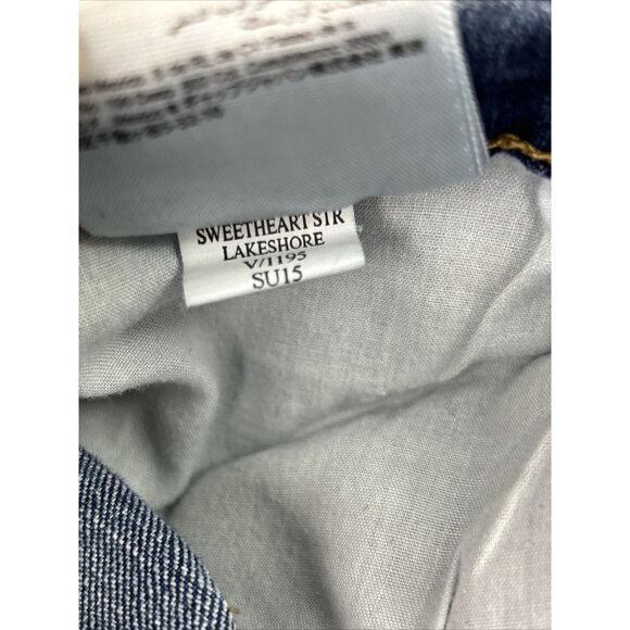 Old Navy Jeans Women’s Size 16 Tall Sweetheart Straight Lakeshore Denim Blue - Picture 10 of 10